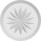 Ekena Millwork Standard Grayson Flower Rosette With Beveled Edge, 3"W x 3"H x 1/2"P ROSP030X030X050GRY10 - alternate 2